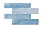 Wandtegel Rako Acqua Handvorm Stonelook Blauw Mat 5x25, Nieuw, 20 tot 40 cm, 10 m² of meer, Wandtegels