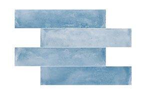 Wandtegel Rako Acqua Handvorm Stonelook Blauw Mat 5x25, Doe-het-zelf en Verbouw, Tegels, Minder dan 20 cm, 20 tot 40 cm, 10 m² of meer