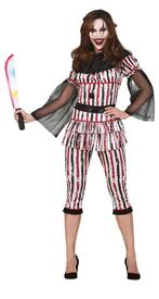 Horror Clown Halloween Kostuum Dames Rood, Hobby en Vrije tijd, Feestartikelen, Verzenden, Nieuw