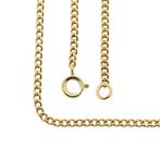 Gouden gourmet schakel ketting | 62 cm (schakelketting), Sieraden, Tassen en Uiterlijk, Kettingen, Ophalen of Verzenden, Gebruikt