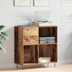 vidaXL Platenkast 84,5x38x90 cm bewerkt hout artisanaal, Huis en Inrichting, Verzenden, Nieuw
