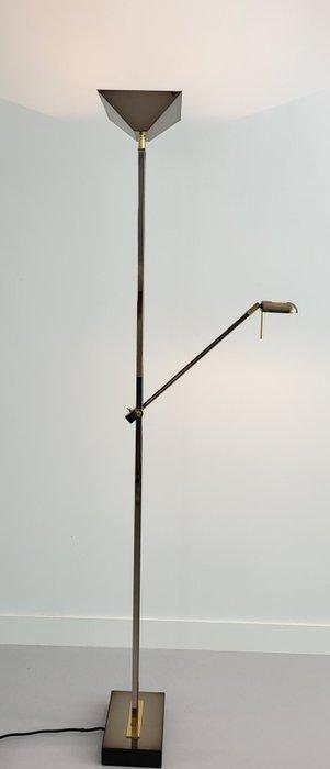 Deknudt - Uplighter vloerlamp - Messing, Metaal, Antiek en Kunst, Antiek | Meubels | Stoelen en Banken