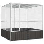 vidaXL Vogelkooi 213,5x217,5x211,5 cm gegalvaniseerd staal, Verzenden, Nieuw