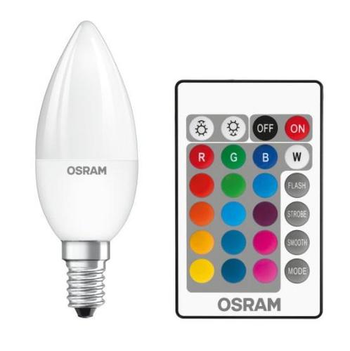Osram LED kaarslamp E14 4.5W 250lm RGBW incl. afstandsbed..., Huis en Inrichting, Lampen | Overige, Nieuw, Ophalen of Verzenden