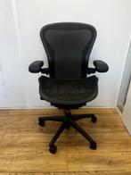 500 x Refurbished Herman Miller Aeron Bureaustoel - Graphite, Verzenden, Zwart, Zo goed als nieuw, Bureaustoel