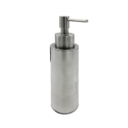 Zeepdispenser Hotbath Cobber Vrijstaand Geborsteld Nikkel, Doe-het-zelf en Verbouw, Sanitair, Bad, Nieuw, Chroom, Ophalen of Verzenden
