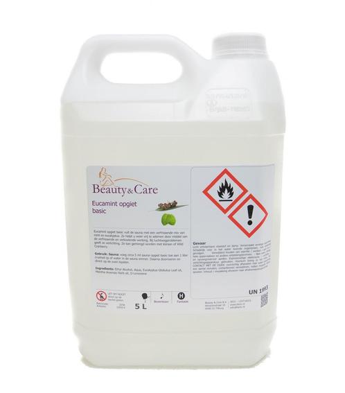 Beauty & Care Eucalyptus Munt opgiet basic 5 L.  new, Sport en Fitness, Sauna, Fins of Traditioneel, Nieuw, Ophalen of Verzenden