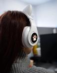 Draadloze kinder bluetooth 5.0 hoofdtelefoon cat-ear pv33 -