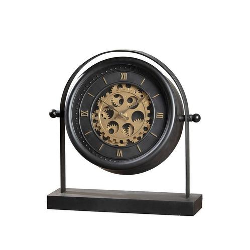 Vloer/tafelklok rond Angulo H.34 cm, Huis en Inrichting, Woonaccessoires | Wanddecoraties, Nieuw, Verzenden