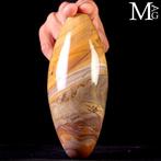 Shiva Lingam in dendrietagaat. - Hoogte: 175 mm - Breedte: