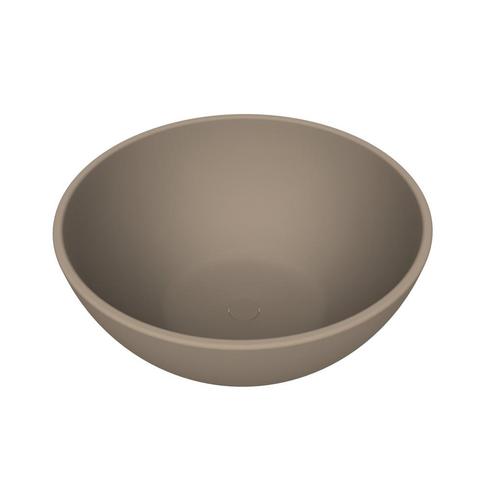 Waskom Arcqua Prince Opbouw 38x14 cm Rond Mat Truffel, Doe-het-zelf en Verbouw, Sanitair, Overige typen, Nieuw, Ophalen of Verzenden