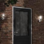 vidaXL Buitenwandlampen 2 st met sensors roestvrij staal, Tuin en Terras, Buitenverlichting, Verzenden, Nieuw
