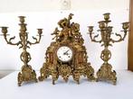 Klok en garnituur set (3) - Messing - 1980-1990