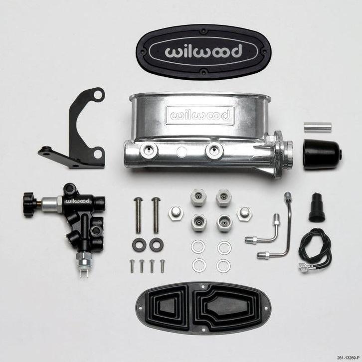 Wilwood HV Tandem M/C Kit w L/H Bracket & Prop Valve - 1in, Auto-onderdelen, Remmen en Aandrijving, Ophalen of Verzenden