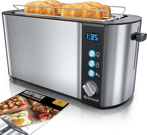 KESSER® Broodrooster - Ontdooi- en opwarmfunctie - 1250 Watt, Witgoed en Apparatuur, Overige Witgoed en Apparatuur, Nieuw, Verzenden