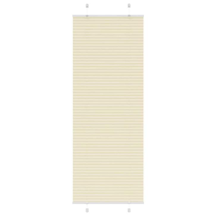 vidaXL Plissé rolgordijn 75x200 cm stofbreedte 74,4 cm, Huis en Inrichting, Stoffering | Gordijnen en Lamellen, Crème, Nieuw, Verzenden