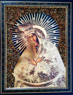 Barnsteen - Unique Amber picture icon Wall decoration - Home, Antiek en Kunst