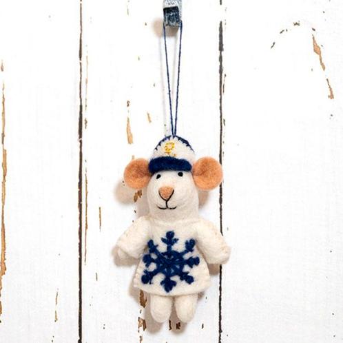 Hanger Wolvilt - Muis Nautisch Kapitein - Blauw&Wit Trui en, Kinderen en Baby's, Kinderkamer | Inrichting en Decoratie, Nieuw