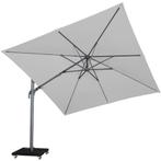 Malibu T2 zweefparasol 300x300 cm lichtgrijs, Tuin en Terras, Parasols, Ophalen of Verzenden, Nieuw