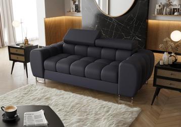 Stijlvolle leren sofa | echt leder | bankstel beschikbaar voor biedingen