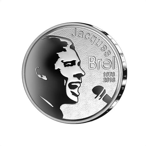 België 10 Euro Jacques Brel 2018 Zilver Proof, Postzegels en Munten, Munten | Europa | Euromunten, Verzenden