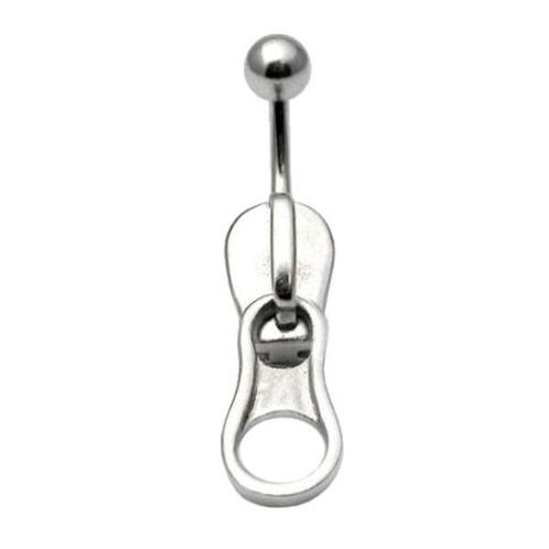 Fako Bijoux® - Navelpiercing - Ritssluiting, Sieraden, Tassen en Uiterlijk, Piercings, Verzenden