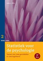 Statistiek voor de psychologie Deel 2 toetsen  9789059319738, Boeken, Verzenden, Zo goed als nieuw