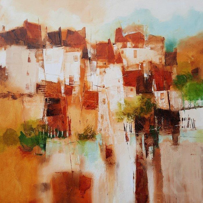 MURSIC - LES TOITS, Antiek en Kunst, Kunst | Schilderijen | Modern