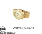 Houten horloge: Numbers Big (WATZZ 12), Verzenden, Nieuw