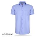 Tweedekans | Cappuccino Short Sleeve Overhemd Licht Blauw, Kleding | Heren, Ophalen of Verzenden, Zo goed als nieuw, Cappuccino italia