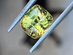 1 pcs Groen, Geel Alexandriet - 3.14 ct - International, Nieuw