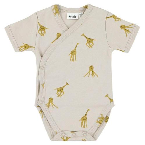 dichtheid salto subtiel ≥ Trixie Baby overslagromper korte mouw Groovy Giraffe Maat 50 —  Babykleding | Overige — Marktplaats