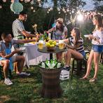 2dekans | In hoogte verstelbare koeler bartafel - Bruin -, Tuin en Terras, Ophalen of Verzenden, Zo goed als nieuw