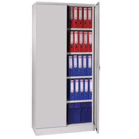 (MDK-101171) Ceha draaideurkast BDM 195 195 cm hoog grijs, Huis en Inrichting, Kasten | Roldeurkasten en Archiefkasten, Nieuw