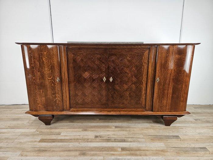Credenza - Credenza Art Decò van eikenhout voor eetkamer met, Antiek en Kunst, Kunst | Designobjecten