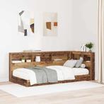vidaXL Opberghoofdbord met plank Oud hout 100 cm Bewerkt, Verzenden, Nieuw, Bruin, Hout