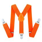 Fako Fashion® - Kinder Bretels - Effen - 65cm - Oranje, Verzenden, Nieuw