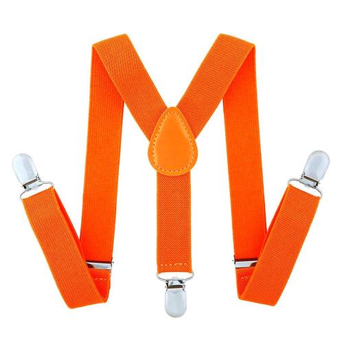 Fako Fashion® - Kinder Bretels - Effen - 65cm - Oranje, Kinderen en Baby's, Kinderkleding | Overige, Verzenden