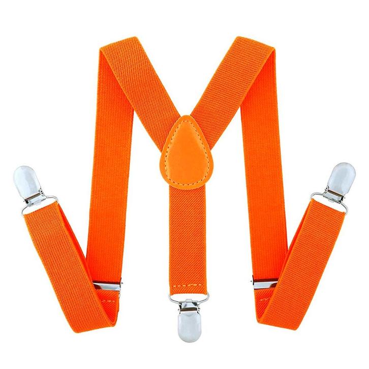 Fako Fashion - Kinder Bretels - Effen - 65cm - Oranje, Kinderen en Baby's, Kinderkleding | Overige, Verzenden