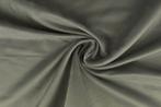 10 meter suedine stof - Zilvergrijs - 150cm breed, 200 cm of meer, Nieuw, Grijs, Polyester