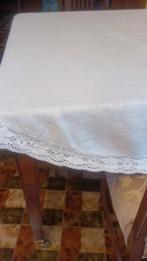 Tafelkleed - 160 cm - 160 cm - ronde linnen tafelkleed, Antiek en Kunst, Antiek | Kleden en Textiel