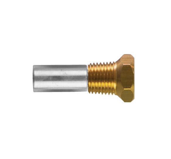 Bukh potloodanode Ø 10 L.18 compleet met plug 1/4'' bspt Z, Watersport en Boten, Bootonderdelen, Motor en Techniek, Nieuw, Zeilboot of Motorboot