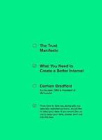 The Trust Manifesto What you Need to do to Create a Better, Verzenden, Zo goed als nieuw, Damian Bradfield
