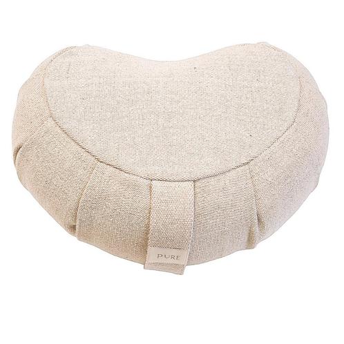 Meditatiekussen eco jute naturel halve maan - Pure, Sport en Fitness, Overige Sport en Fitness, Nieuw, Verzenden