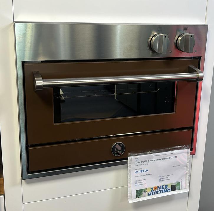 Steel GQFE6P inbouwoven brown DHZ22071799, Witgoed en Apparatuur, Ovens, Nieuw, Ophalen of Verzenden