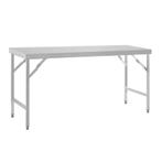 Vogue inklapbare RVS werktafel 180cm, Verzenden, Nieuw in verpakking