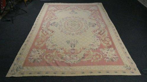 Beige Aubusson Kilim oud - Vloerkleed - 275 cm - 180 cm, Huis en Inrichting, Stoffering | Tapijten en Kleden
