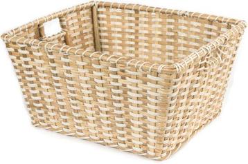 Fairtrade mand van gevlochten bamboe - 50x40x26cm beschikbaar voor biedingen