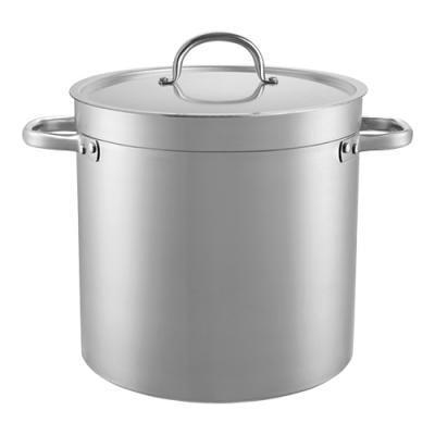 Kookpan aluminium  | 10 liter | Met deksel | Ø24x24(h)cm, Zakelijke goederen, Horeca | Keukenapparatuur, Nieuw in verpakking, Verzenden