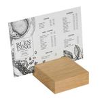 BLOC Cardd - Menukaarthouder Eikenhout 105x120x35 mm, Zakelijke goederen, Horeca | Meubilair en Inrichting, Nieuw in verpakking